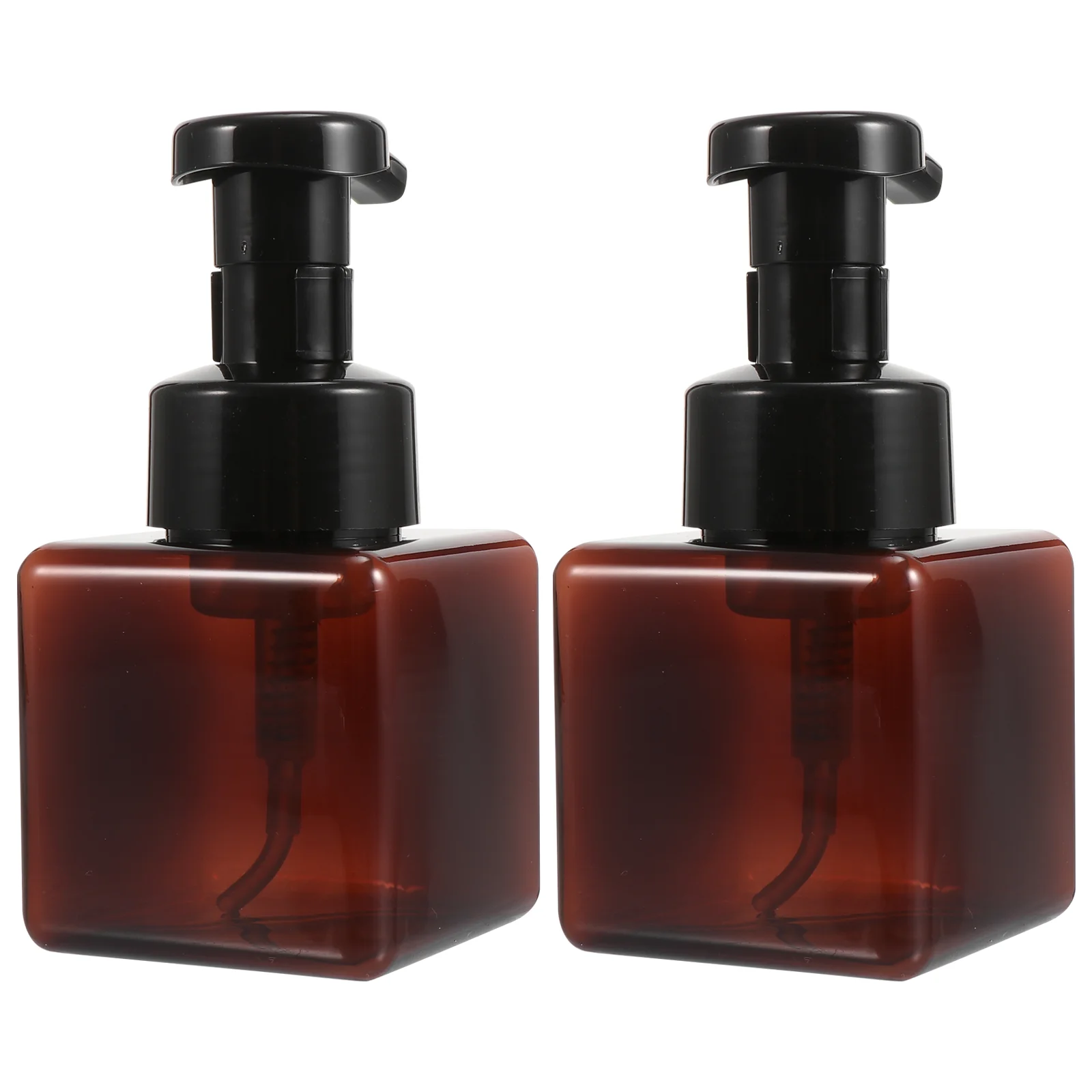 Hand Soap Dispenser Foaming Hand Bottle: 2pcs 250ml Lotion Cleanser Dispenser Pump Container for Bathroom Vanities Kitchen Brown 2pcs kitchen install tap water purifier activated carbon filter water filter element