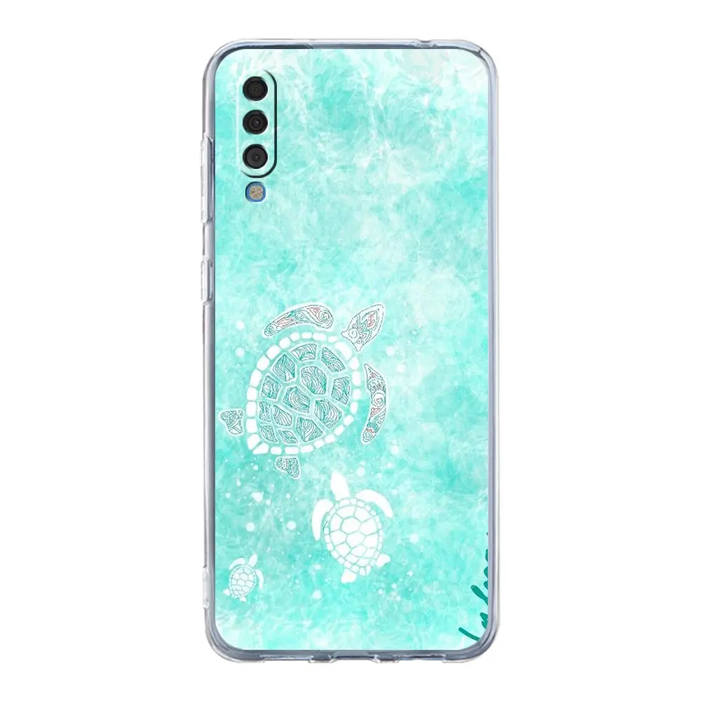 Lovely Cartoon Sea Turtle Ocean Blue Phone Case