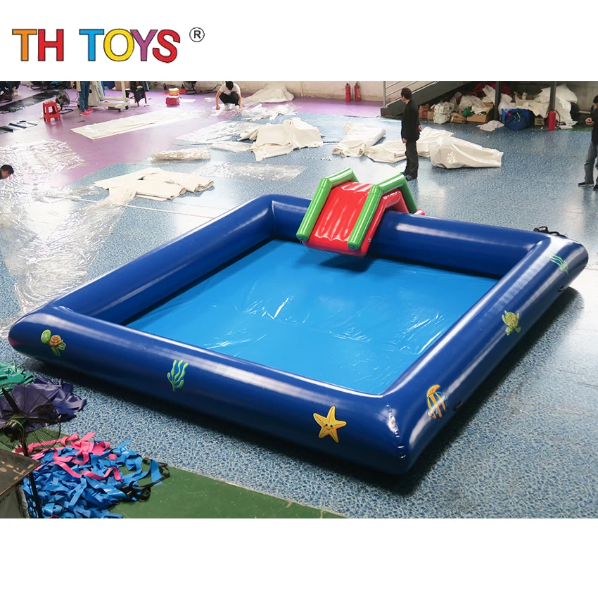 6x6/8x8/10x10m High quality giant blue inflatable pool adult size inflatable pool for sale, Large Inflatable Pools 3