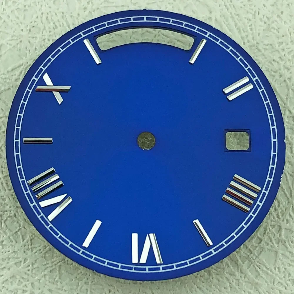 Elegant 31mm Roman Dial with Dual Calendar for Automatic Mechanical Watches