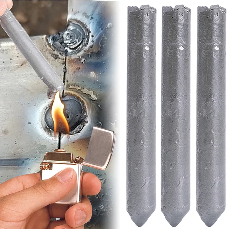 3/6/9Pcs Small Holes Repair Low Temperature Repair Agent Easy Melt for Aluminum Rods Stainless Steel Copper Iron Plastic Tools For Repair Agent