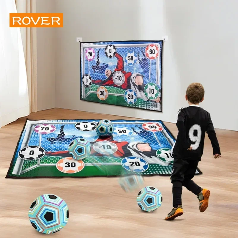 Soccer Game Mat Set Outdoor Indoor Soccer Toys Multiplayer Competitive Games Children Football Training Boy Gifts