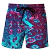 Classic Vertigo Pattern 3D Print Beach Short Pants Mens Rainbow Shorts Swim Trunks Kid Summer Board Shorts Funny  Mens Clothing  3