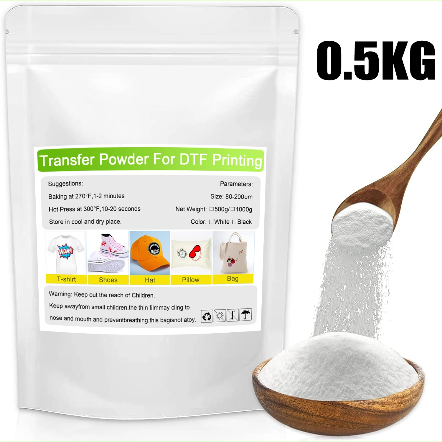 DTF Powder DTF Printer Hot Melt Powder for Transfer Film Printer Poliamida for Direct Transfer Film