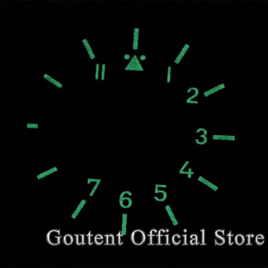 Cadran Luminescent Vert 37 Mm Pour Mouvement ETA 6497 / ST3600 - Pièce De Rechange Pour Montage De Montre