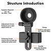 Universal Cell Phone Adapter Bracket Mount Support Eyepiece Dia 26-43.5mm for Binocular Monocular Spotting Scope Telescope 2