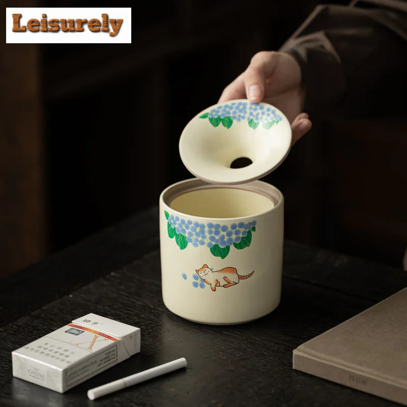 Ru Kiln Ashtray Creative Tobacco Smoke Odor Removal Tobacco Shop Ash Tray Household Weed Smoking Cafes Accessories Collection