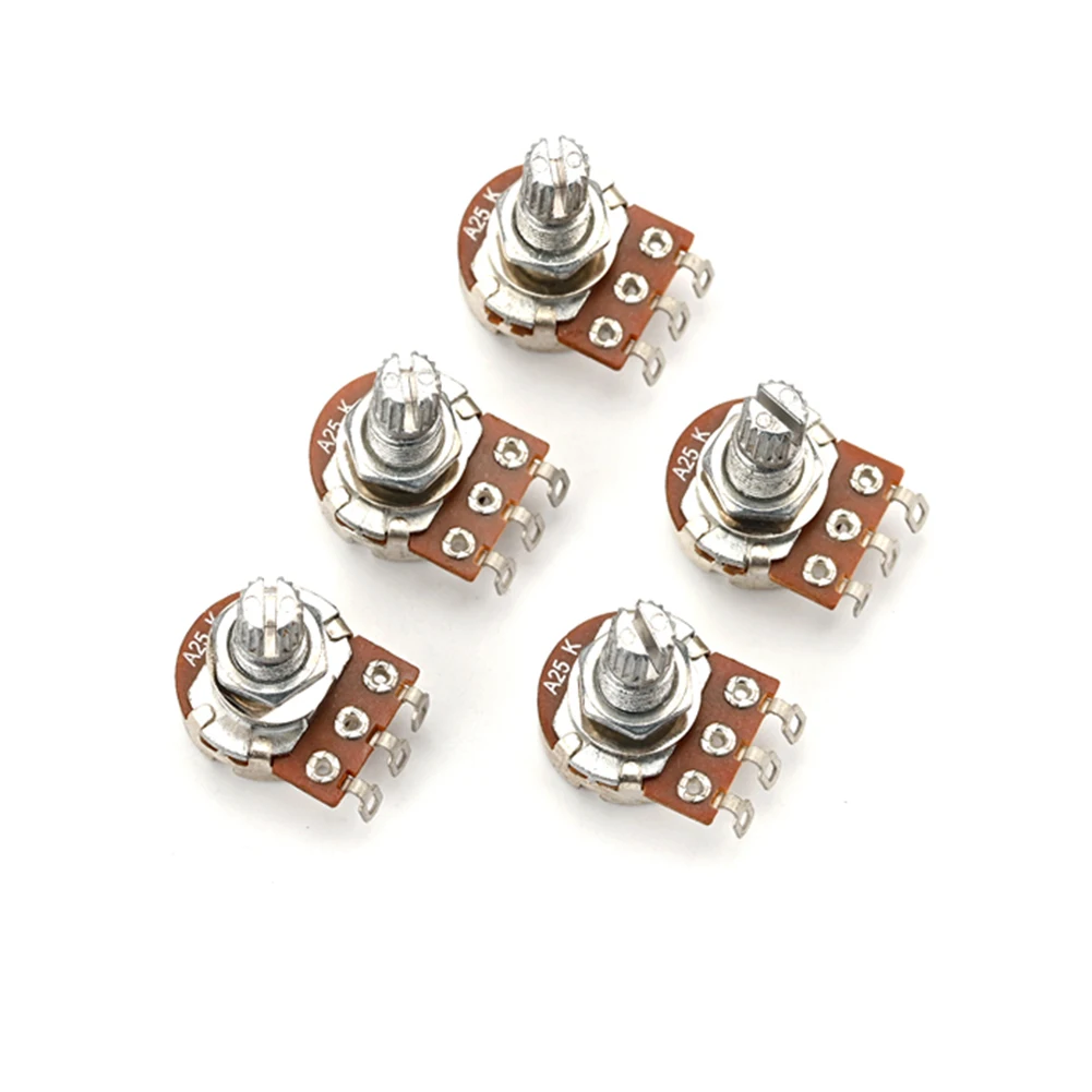 5x Full Size Guitar Volume Tone Big Pots Potentiometer for Electric Guitar Bass