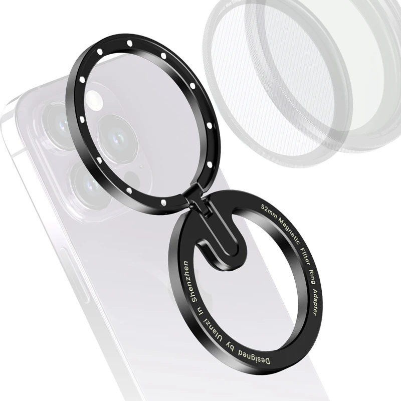 

Ulanzi 52mm Magnetic Filter Adapter Ring Smartphone Photography for iPhone 12 13 14 15 Mini/Pro/ Pro Max