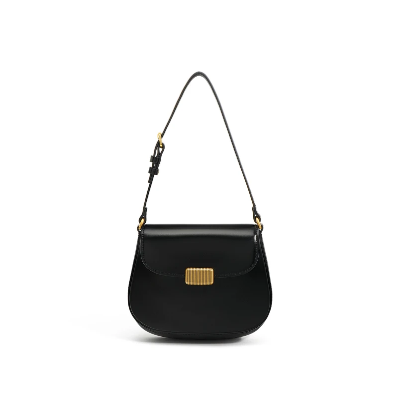 

Jonlily Women Genuine Leather Shoulder Bag Female Handbag Totes Casual Crossbody Bag Small Saddle Bag Daybag Purse -KG939