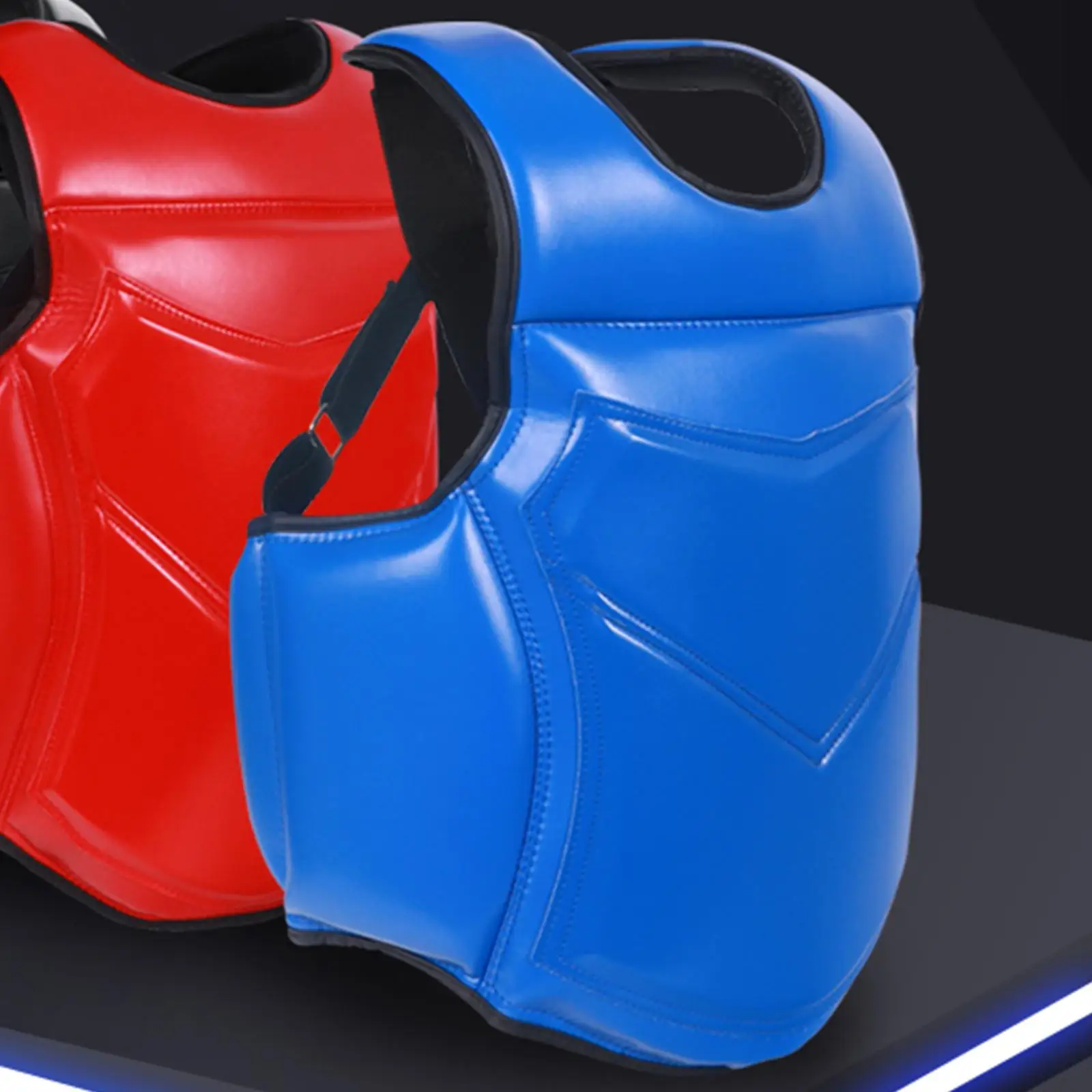Karate Chest Guard Elastic Boxing Body Protector for Fitness Sanda Muay Thai