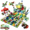 Plants vs. Zombies Battle of the Seabed Sky Model Building Blocks Bricks Kits Set Peashooter Gatling Pea Shooter Figure Toy Gift 2