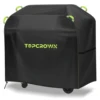 BBQ Cover, Waterproof Oxford Fabric with Reflective Strips, Anti-UV, Windproof & Rip-Proof, for Weber, Brinkmann, Char Broil 1