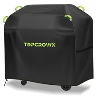 BBQ Cover, Waterproof Oxford Fabric with Reflective Strips, Anti-UV, Windproof & Rip-Proof, for Weber, Brinkmann, Char Broil 1