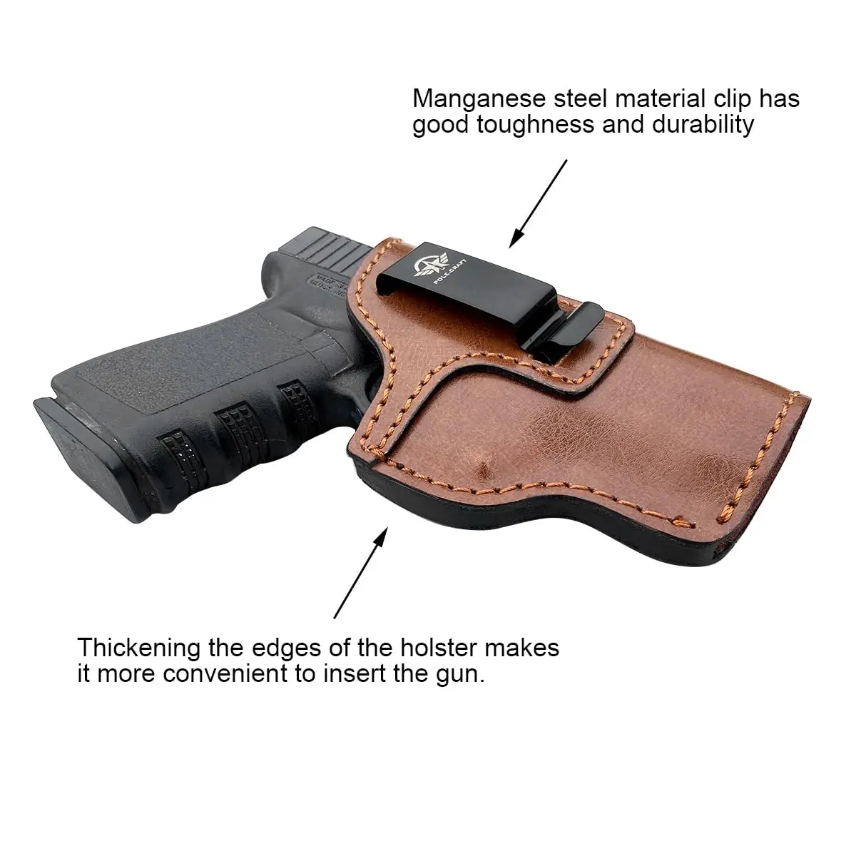 1-19 Surefire V17 Leather Holster Custom leather holster for
