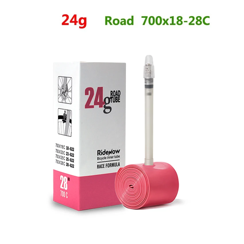 Description Picture 3 of itemRideNow TPU Road Bicycle Inner MTB Tube 700x25C Tire gravel bike accessories 29x1.5 1.9 Tires Patch kit 24 36 45g Ride now Tubes