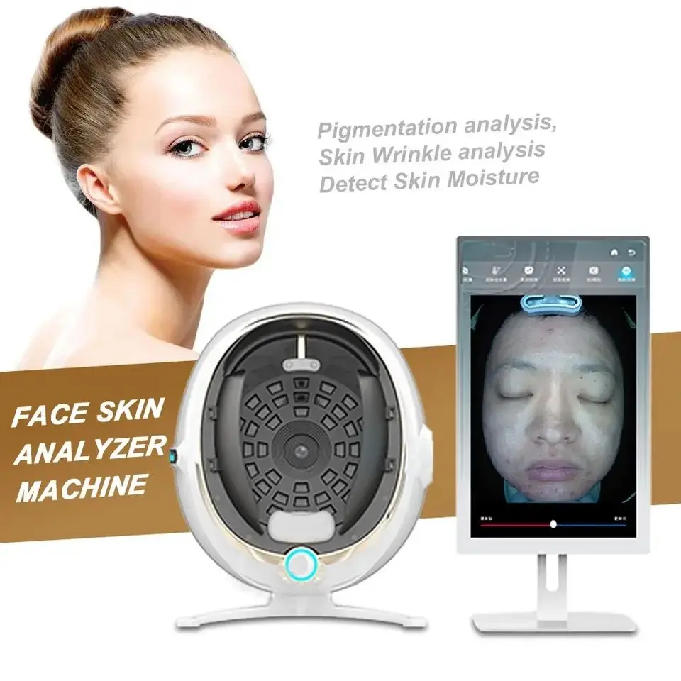 21.0 Inch Bitmoji Plus AI Intelligent Facial Detector Scanner Skin Analyzer 3D Magic Mirror Trispectral Skin Testing Analyzer