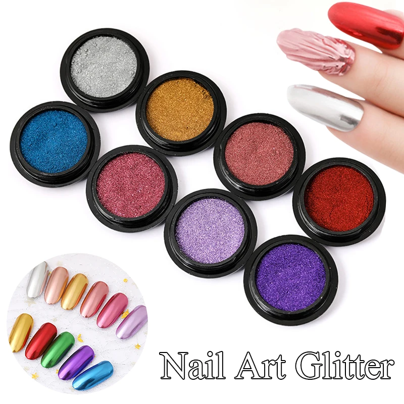 1Box Pearl Nail Powder Shimmer Rubbing Dust Mother Of Pearl Nail Art Aurora  Pigment Chrome Glitter Paillette For Manicure 