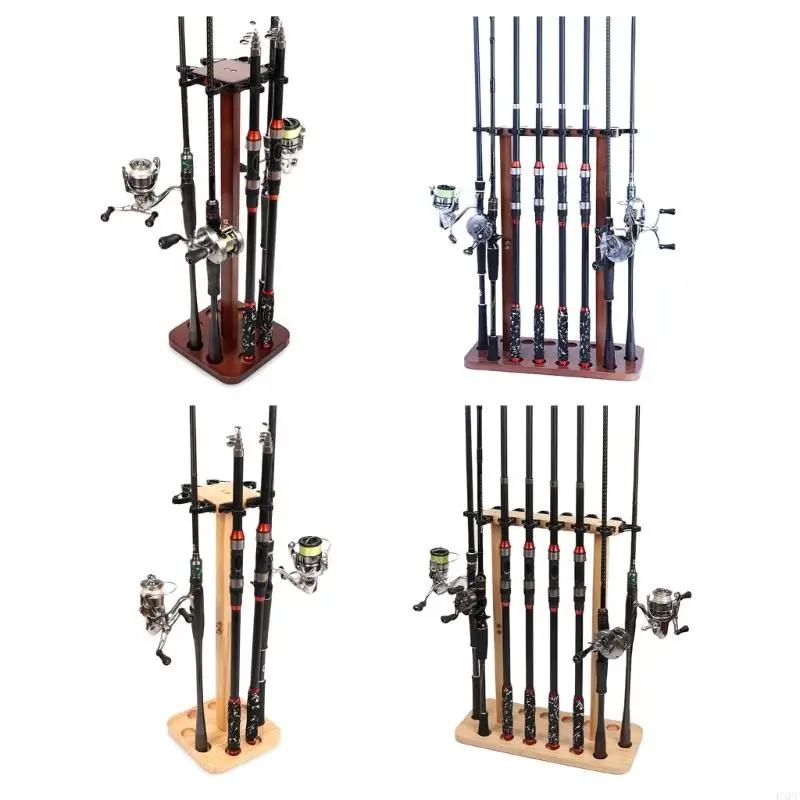 PXPF Floor Stand Fishing Rod Racks Vertical Storage Holder Fishing Rod Rack Holds 8/14 Equipment Organizers fishing rod holder fishing rod bracket fishing gear accessories