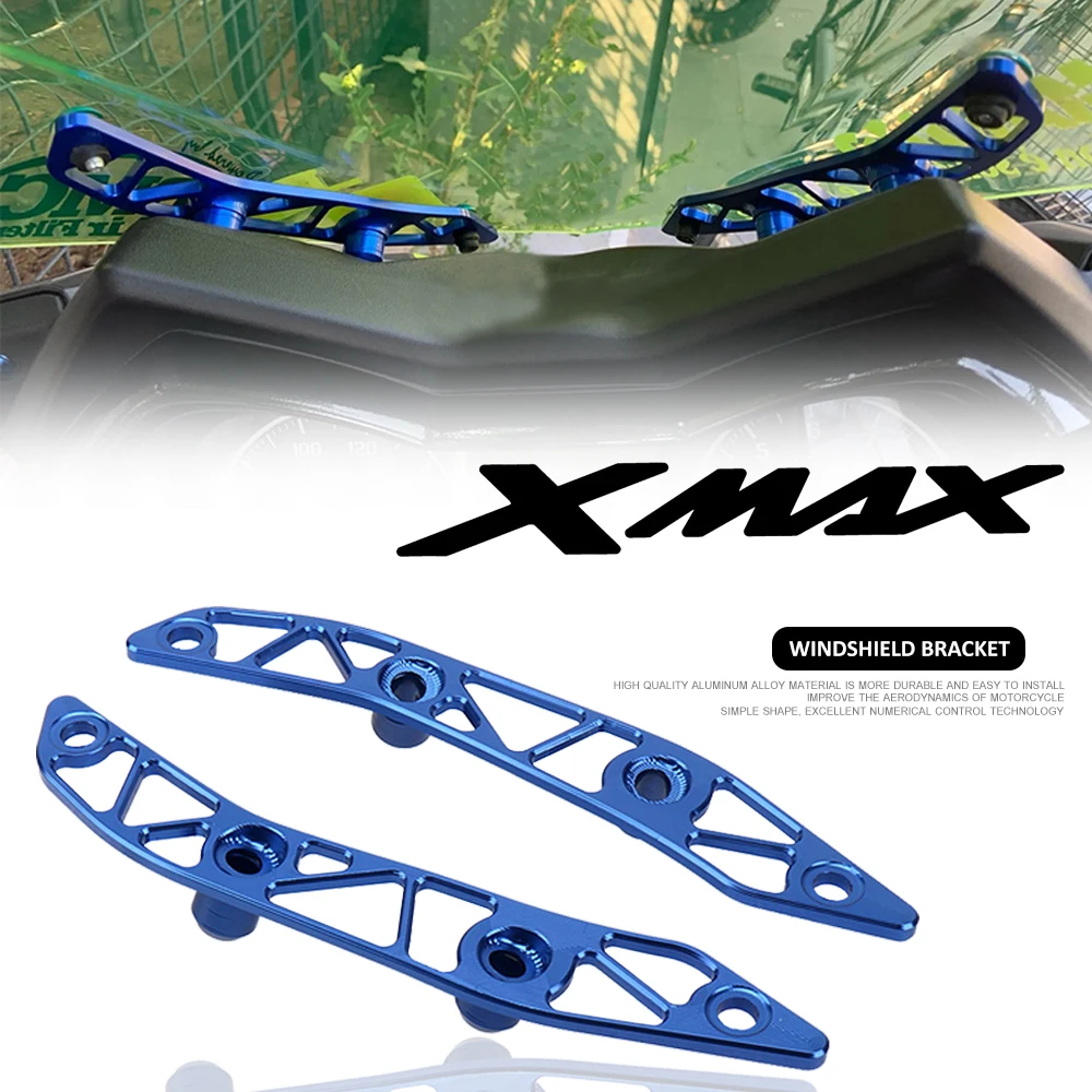 

2022 2021 2020 2019 2018 2017 Motorcycle Windshield Bracket Windscreen Aluminum For Yamaha X-MAX 300 X-MAX300 XMAX 300 XMAX300