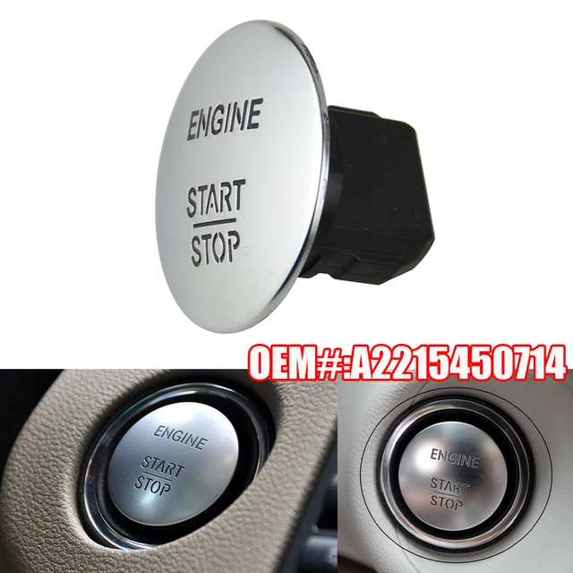 A2215450714 2215450714 Silver Keyless Go Start Stop Push Button Engine Ignition  Switch For Mercedes-Benz C CL CLA CLS E GL Class - AliExpress
