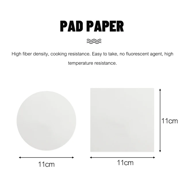 100Db/Pack Hamburger Pad Papír Kerek Eldobható Élelmiszerpapír Nem Tapadási Dupla Oldalú Patty-Rlayer Konyhai Eszközök - Image 6