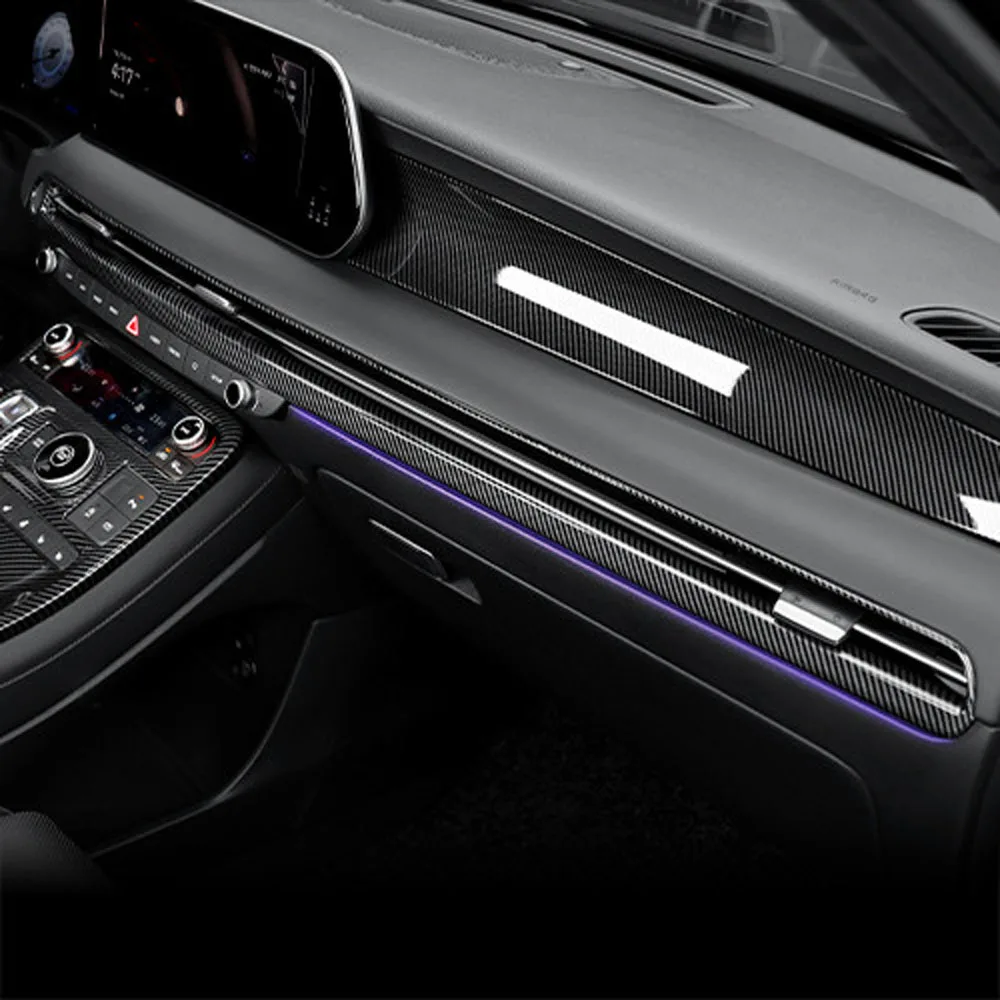 CarbonFiberStyleInteriorDashboardAirConditionerRegulationTrim