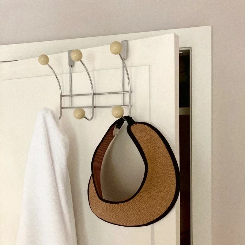 

Органайзер для ванной комнаты, подвесной держатель для полотенец, крючки, вешалка, дырокол, многоцелевой настенный крючок, железный крючок для хранения, Бытовая Дверь