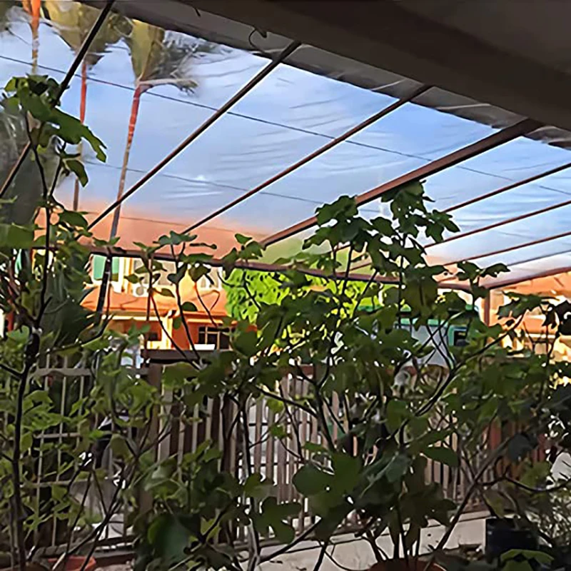 Tarpaulin Transparent 1x1 2*3 4 5 6 3x3 4*4m Clear Waterproof Tarp Pe Rainproof Cover For Plants Patio Uv-Ray Balcony Garden for Waterproof Tarpaulin Waterproof Tarp Tarpaulin Rain Cover Ultralight Tarp