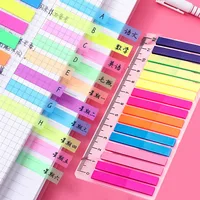 KindFuny 320 Sheets Transparent Sticky Notes Self-Adhesive Annotation Books Bookmarks Memo Pad Index Tabs Stationery 2