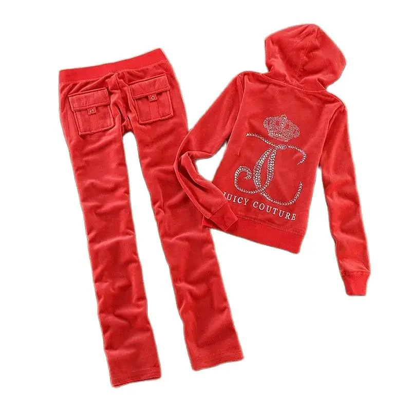 Juicy Couture Tracksuit Set Sale  Juicy Couture Outfit Sets - Women  Tracksuit Hooded - Aliexpress