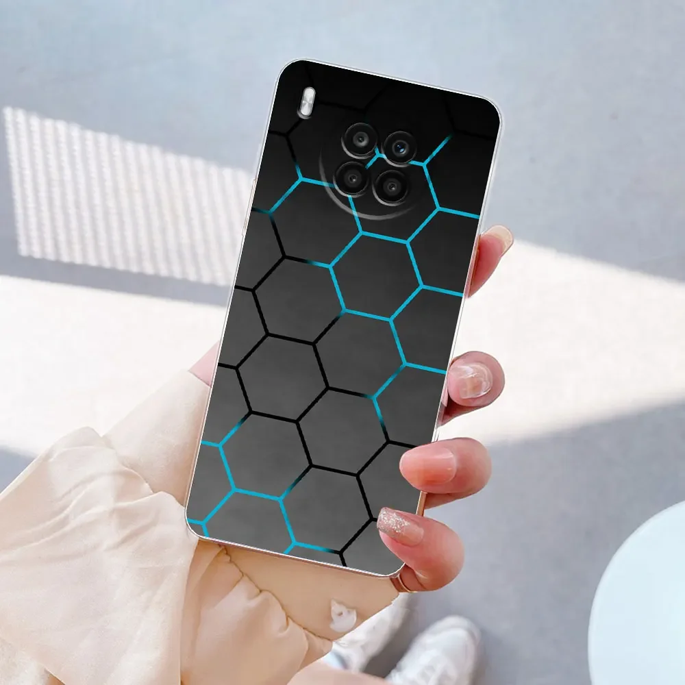 Elegant Marble Soft Silicone Clear Case for Honor and Nova Series - Premium Shockproof Bumper Protection