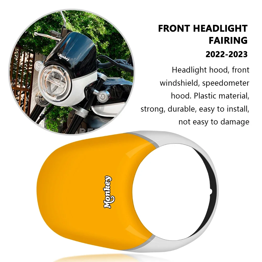 For Monkey 125 monkey 125 2018-2023 Motorcycle Accessories Headlight Cover Windscreen Windshield Fairing speedometer cover_voghion.com