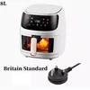 New 8L Stainless Steel Large-Capacity Air Fryer Household Visual Electric Oven Oil-Free Multifunctional Home Black White Green 3