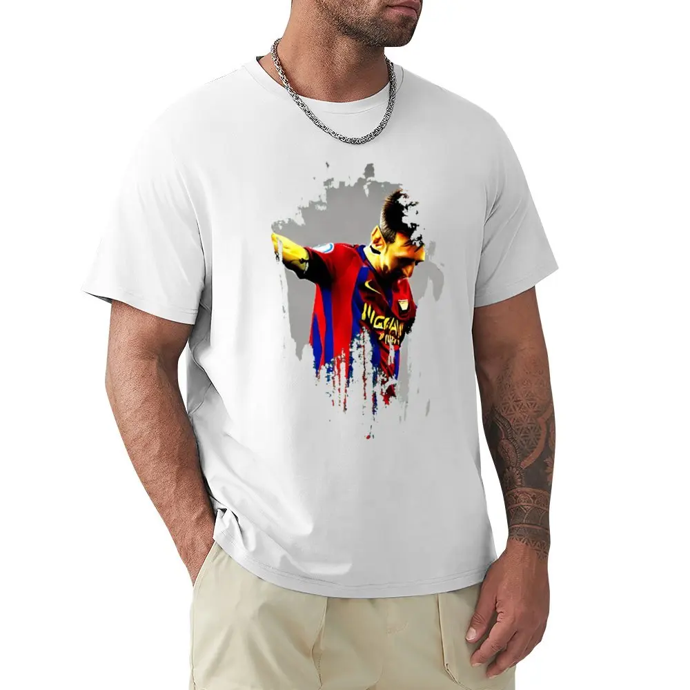 Fresh Celebration Gost And Andrre E Messi E Argentina No.10 Goat Caricature 47 T-Shirt Sports Top Tee Casual Graphic Geek