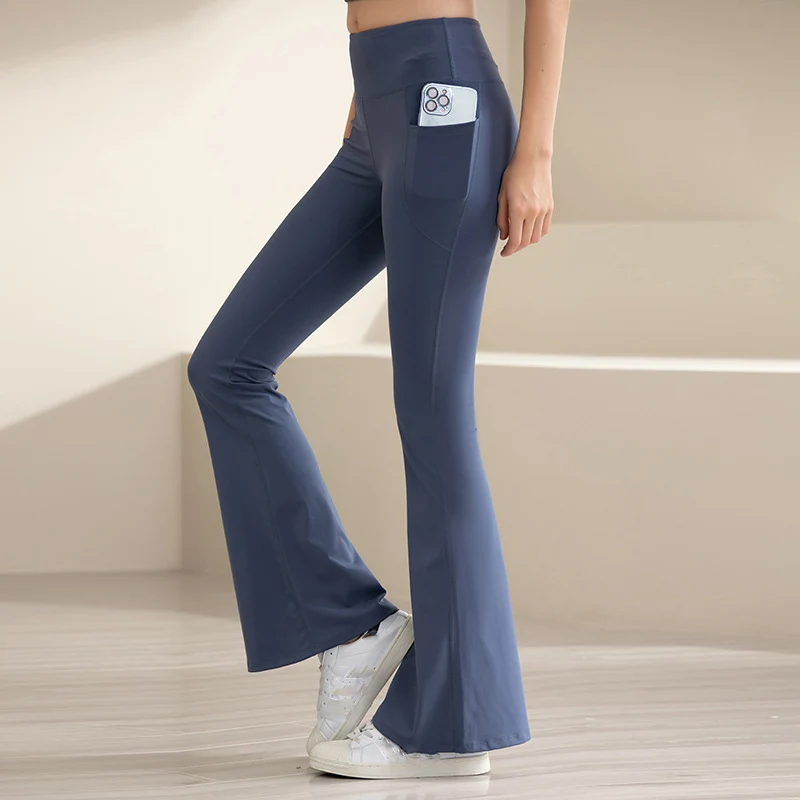 

Women's Yoga Pants Casual Tight High Waisted Hip Lifting Nude Fitness Plus Size Flared Yoga Pants Dance Fitness Fashion Pants