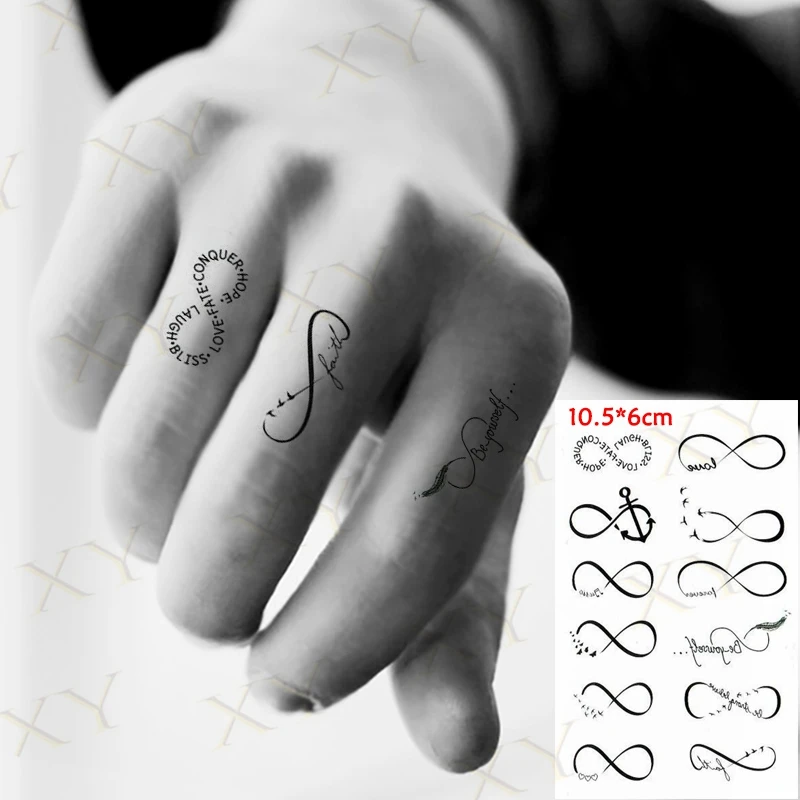 Infinity Arrow Temporary Tattoo - Set of 3 – Little Tattoos