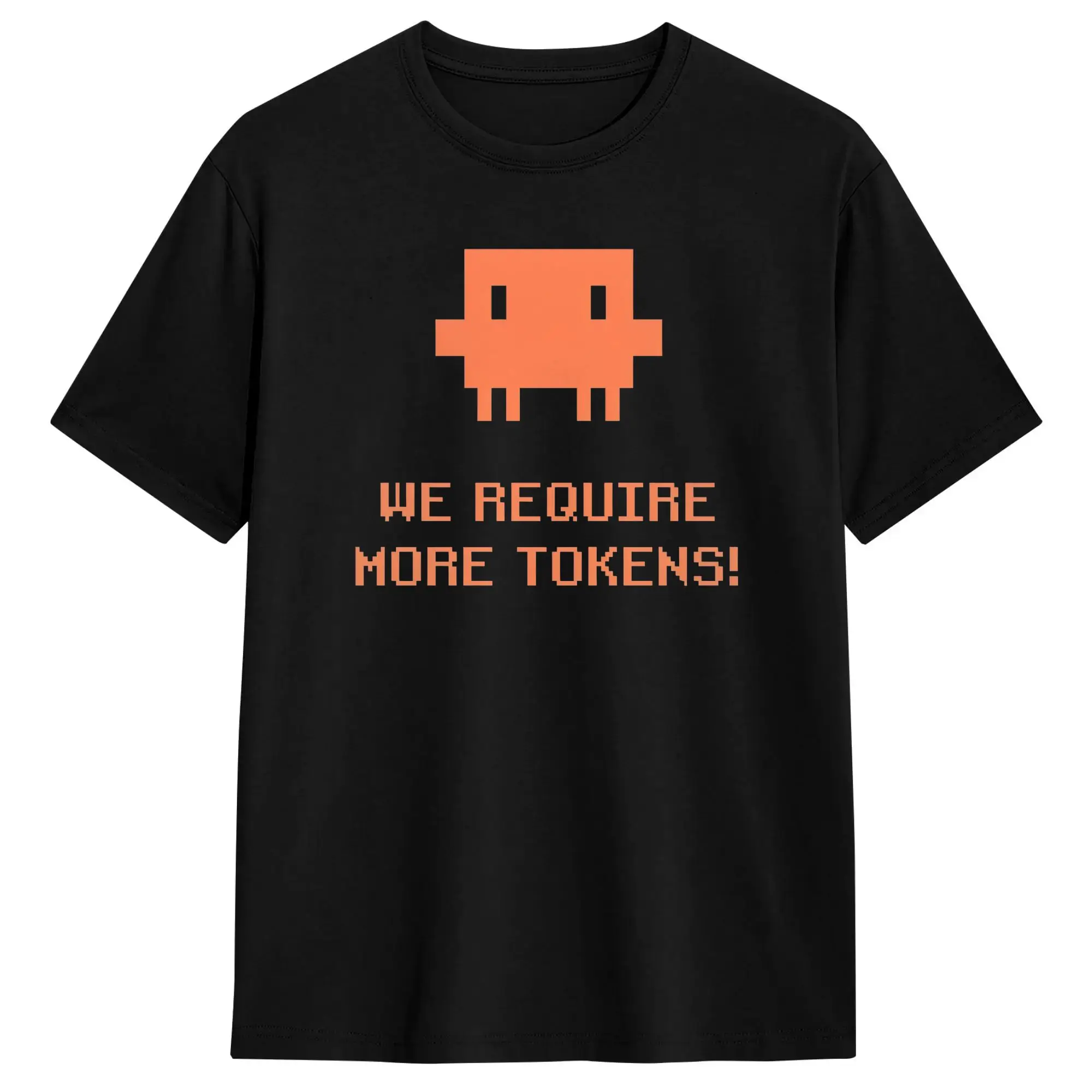 Wir benötigen weitere Token! Pixel Ananx1 Ai Meme Claude T-Shirts Herren-T-Shirts aus 100 % Baumwolle, Rundhals-T-Shirt, kurzärmelige Oberteile