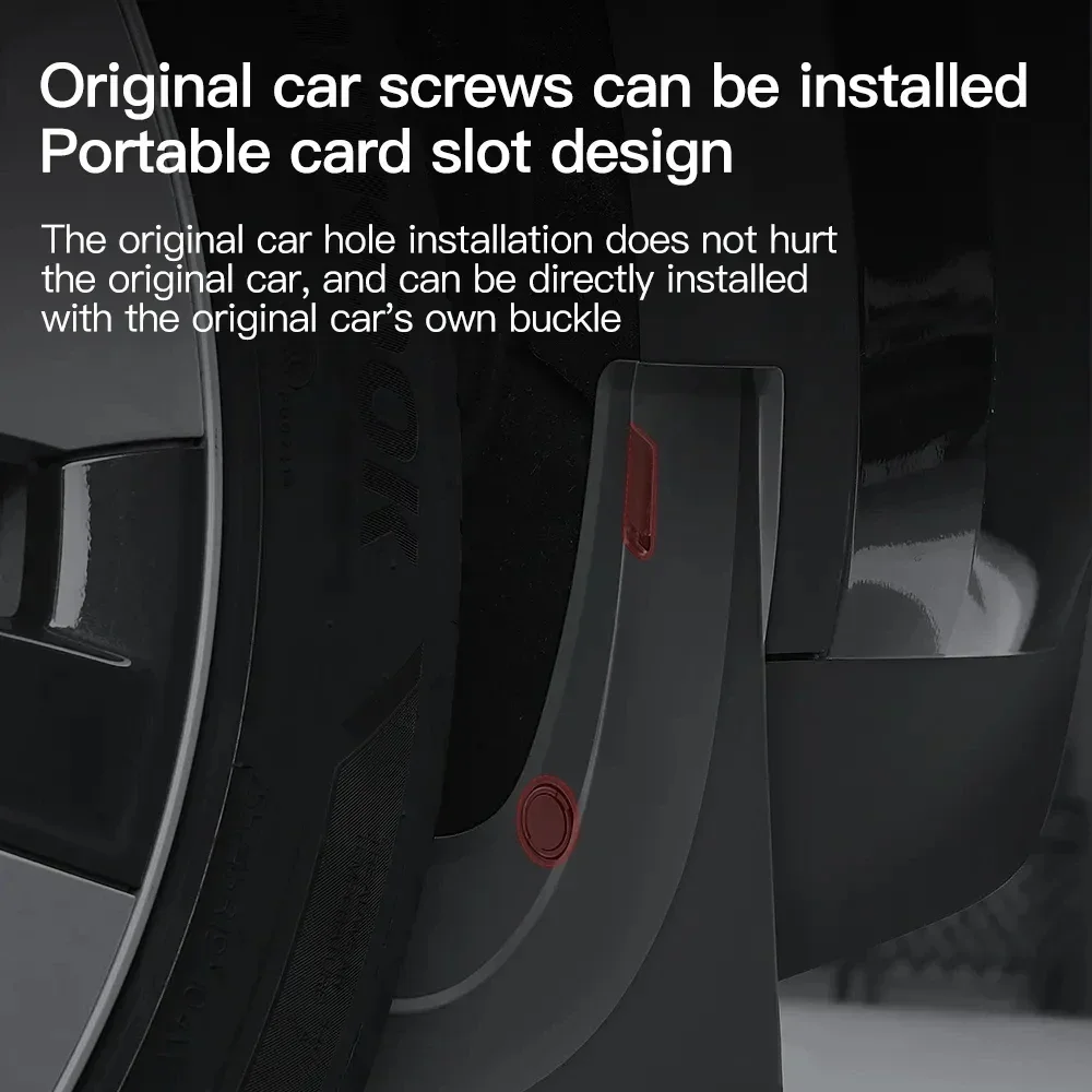 Soft Mud Flaps For Tesla Model Y 3 Accessories TPE Mudguards Original Design Fender Anti-Snow Anti-Sand Splash Guard Protector