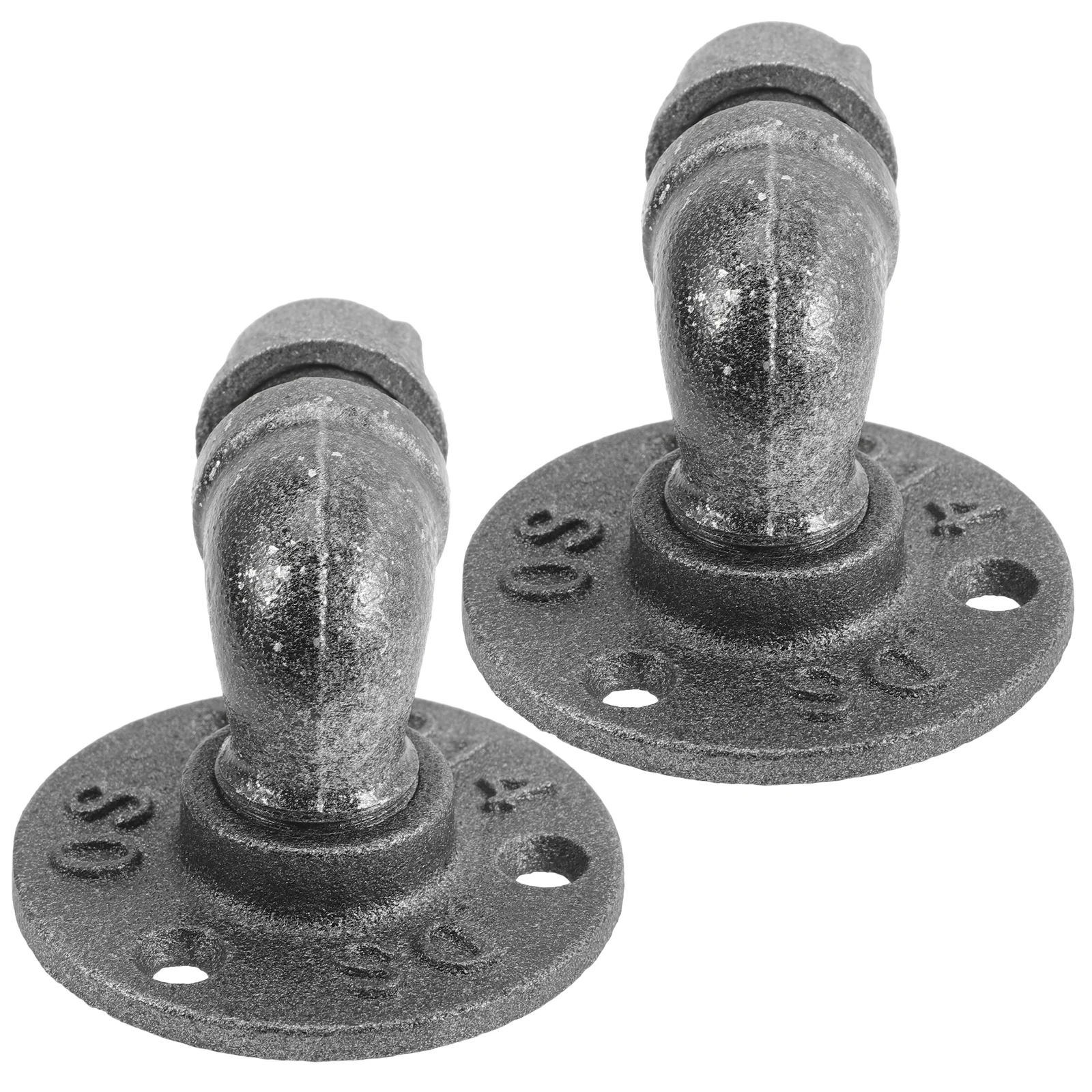 

2 Pcs Wrought Iron Hook Coat Hooks Wall Mounted Wall-mounted Decorative Bathroom Door