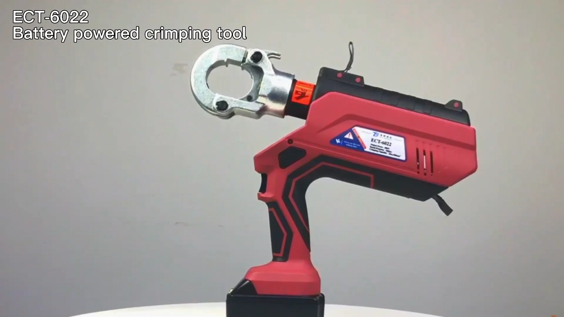 

ECT-6022 LCD Intelligent Battery 6T Powered Electric Automatic Hydraulic Cable Crimping Tool