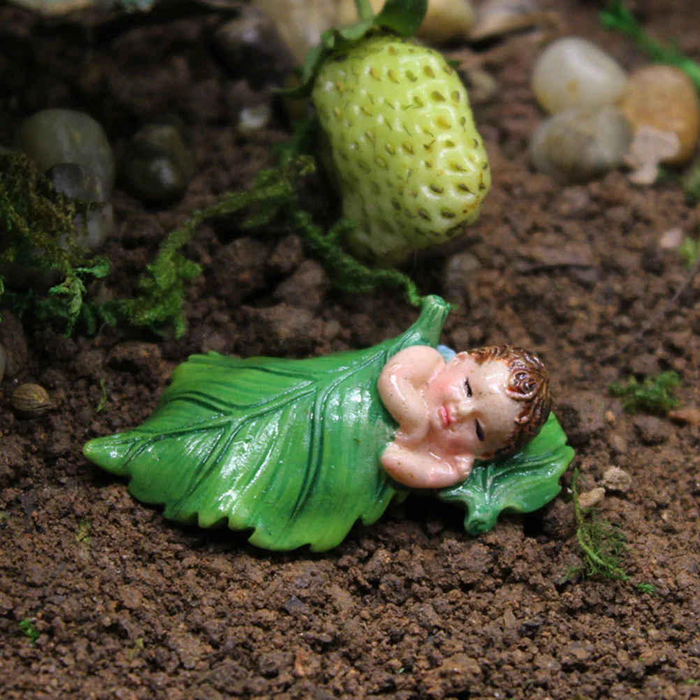 

Fairy Statue Ornament Garden Decor Baby Model Models Glass Desktop Resin Miniature Home