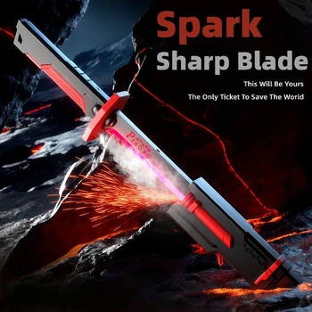 Party Glowing Atmosphere Light Props Christmas Gifts Star Sparks Battle Blade Rechargeable Type-C Various Changes In Lighting
