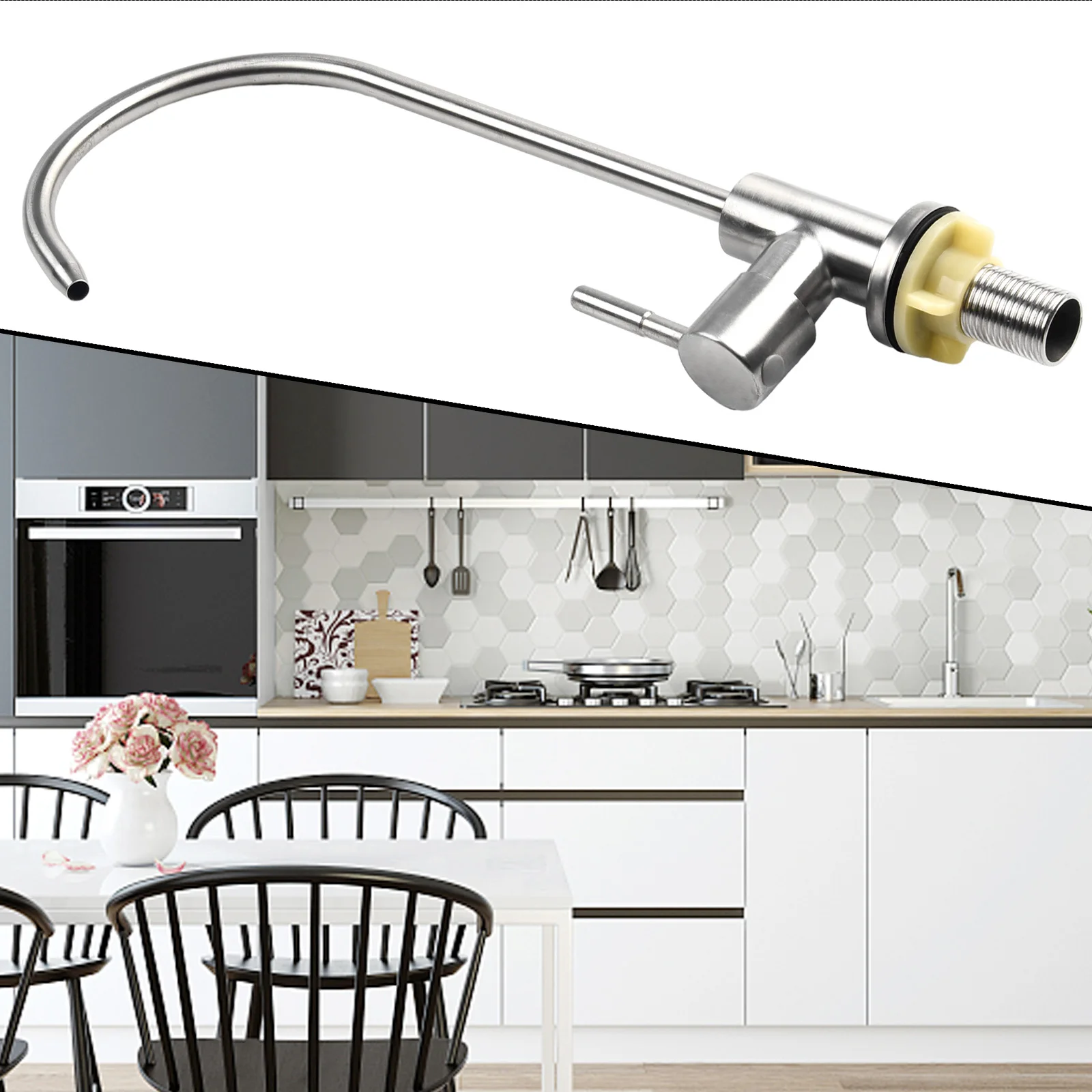 

Stylish Gooseneck Water Purifier Faucet with Long Extension Mouth Suitable for Various Water Filtration Systems