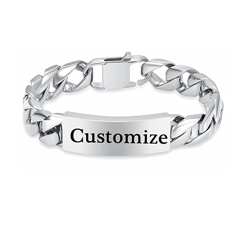 Cuban Link Urn Bracelet Cremation Urn Bracelets for Human Ashes for Men Customize Gift Keepsake Memorial Bangle