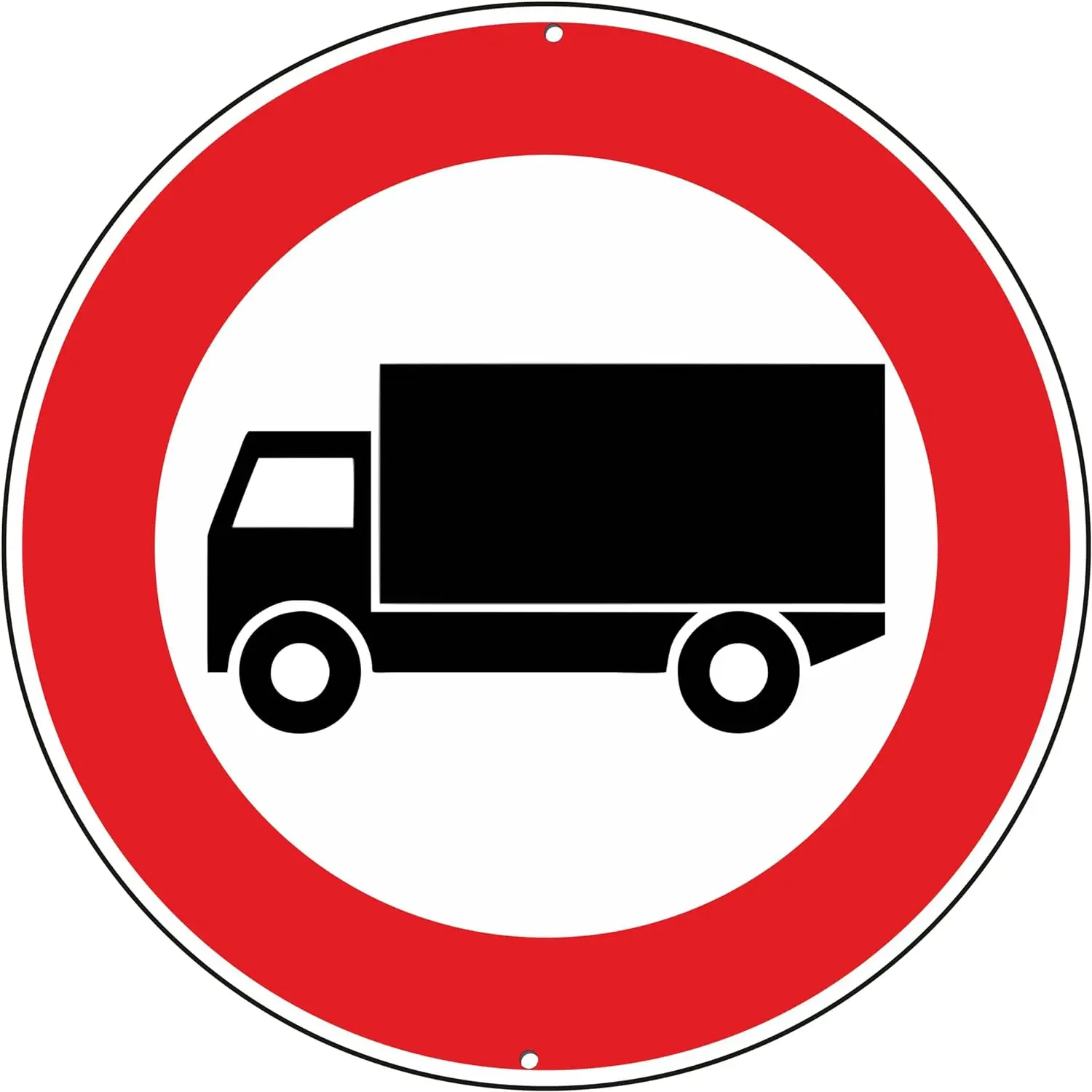 Metal Round Plate Traffic Safety Warning Sign - Waterproof, Anti-Fade Tin Sign