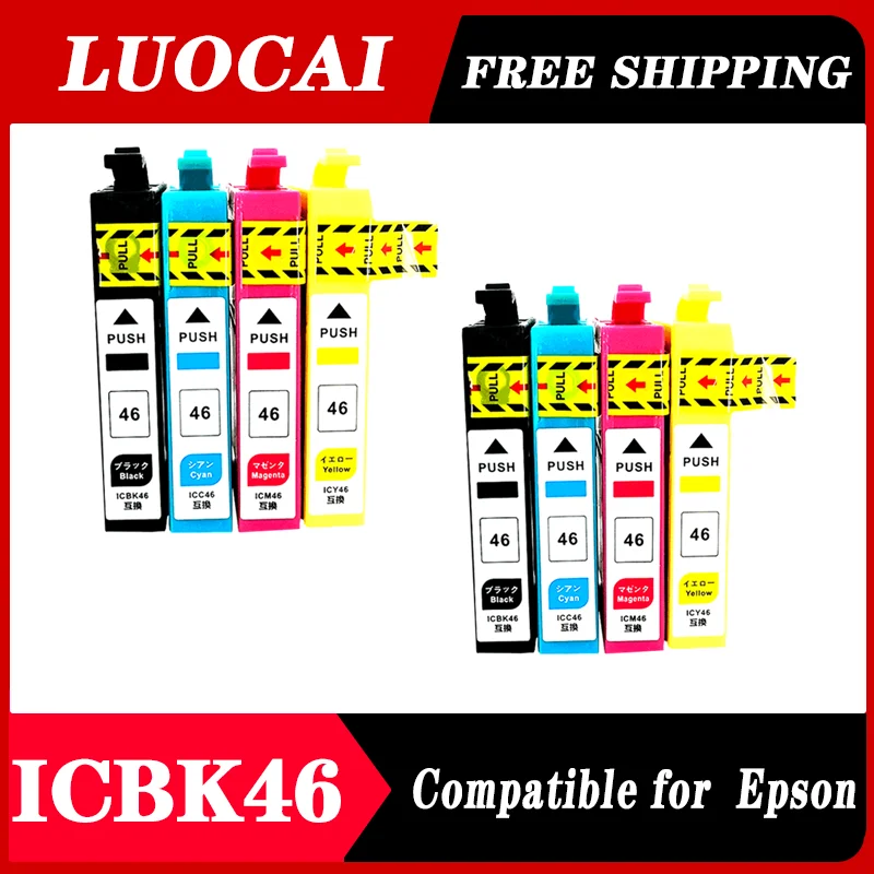 

Совместимый чернильный картридж для Epson IC46 ICBK46 ICC46 ICM46 ICY46