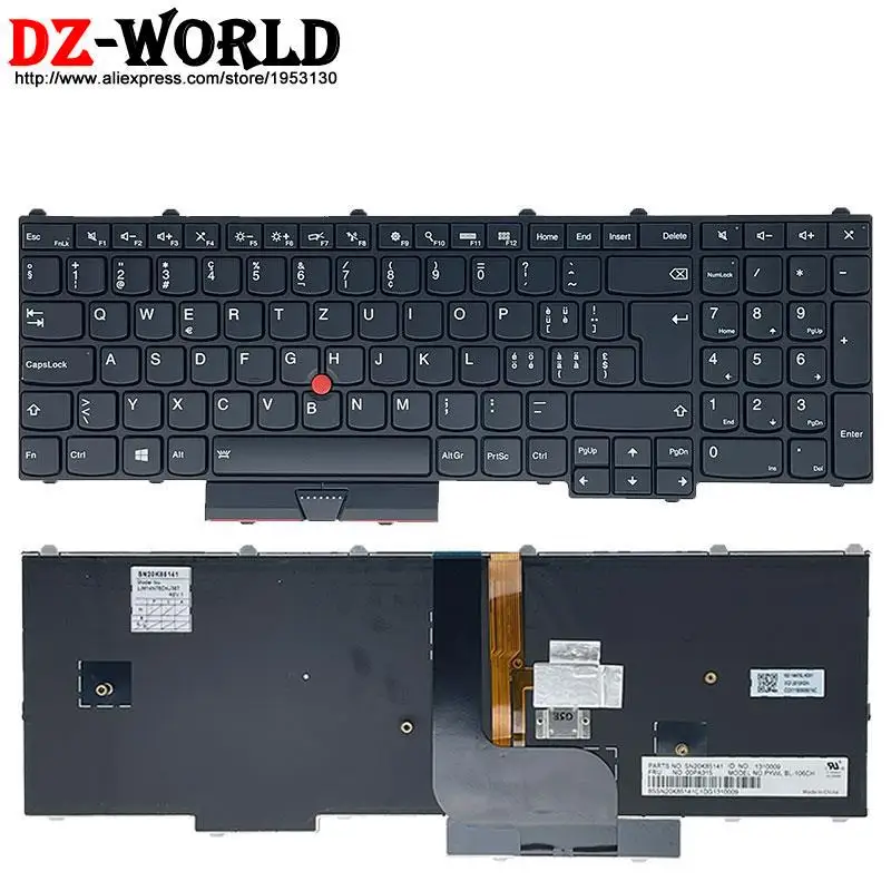 Teclado retroiluminado para o portátil de Lenovo,
