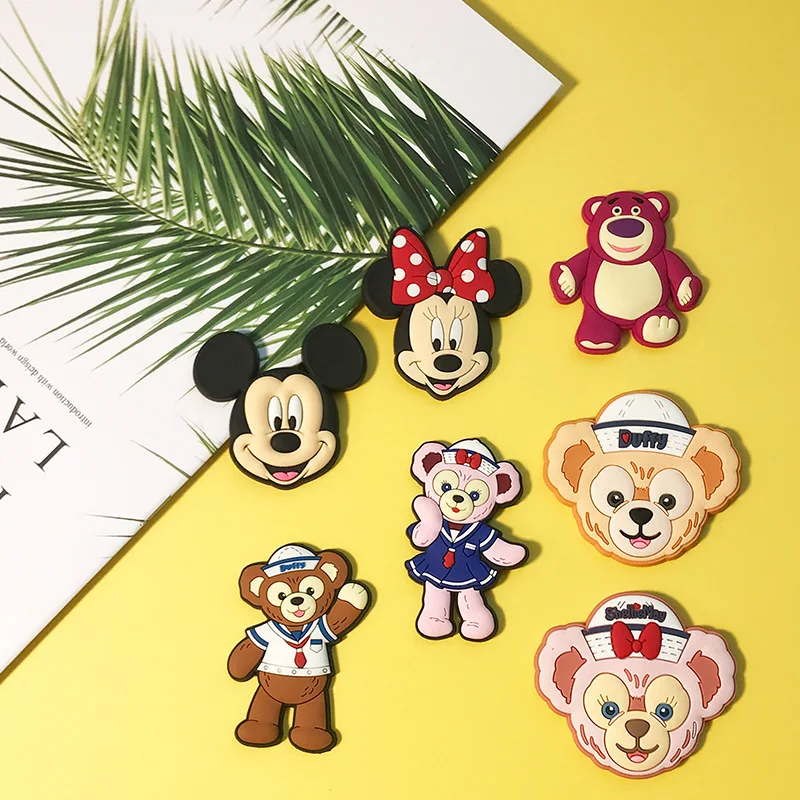 

Disney Cartoon Mickey Refrigerator Sticker Kawaii Creative Whiteboard Sticker Stitch Magnetic Sticker Children's Anime Toy Gift