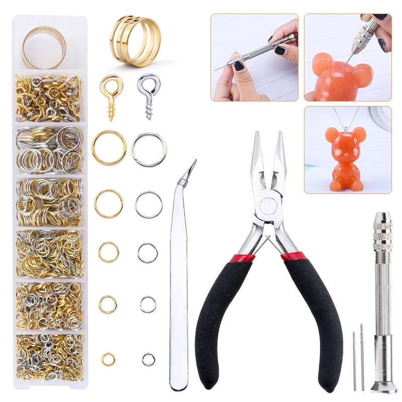 Fixm Jewelry Making Supplies Kit - Complete DIY Jewelry Tools With Pliers, Findings & Accessories